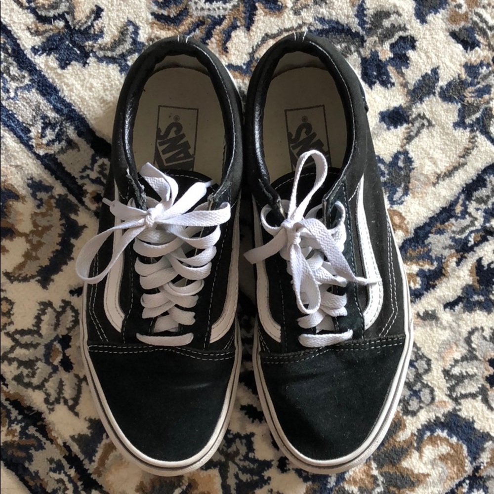 Striped Black Vans WOMENS 8